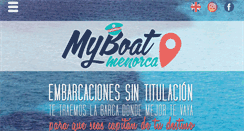 Desktop Screenshot of myboatmenorca.com